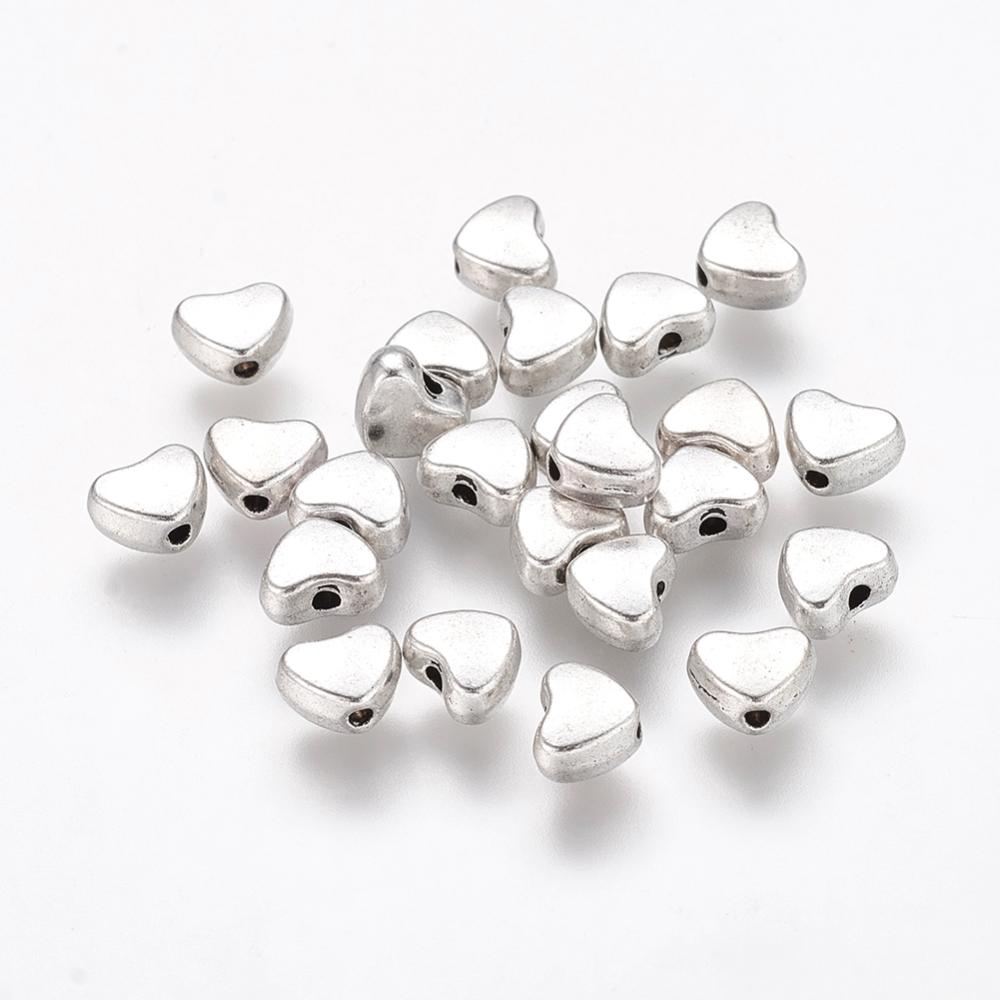 Starostříbrné srdíčko, 6x5x3mm