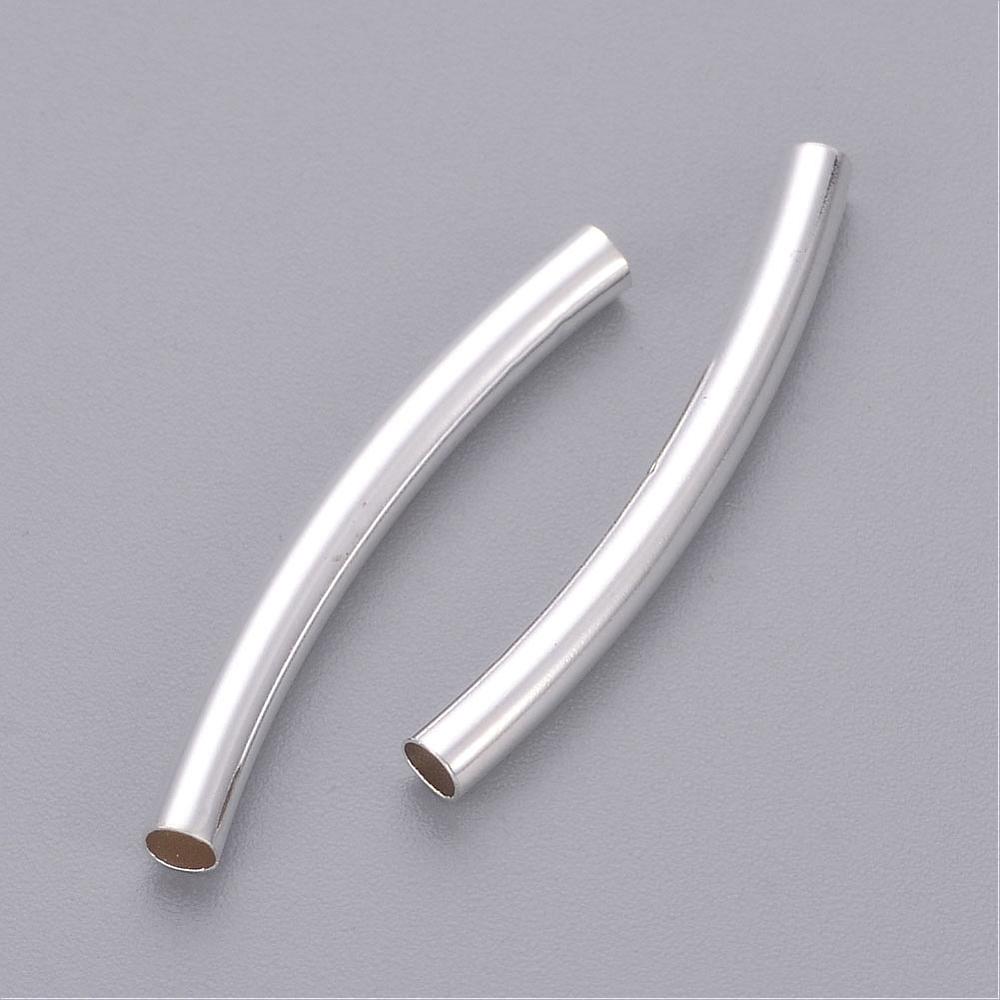 Stříbrná trubička - oblouček, 30x3mm