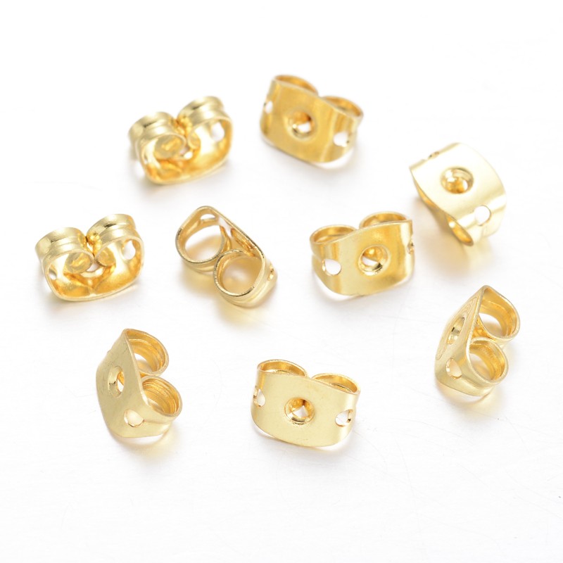 Zlatý protidíl, 6x4,5x3mm/pár
