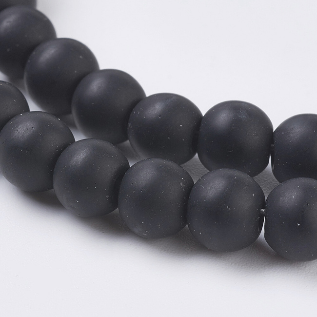 BLACK STONE, matná kulička, 6mm (30ks)