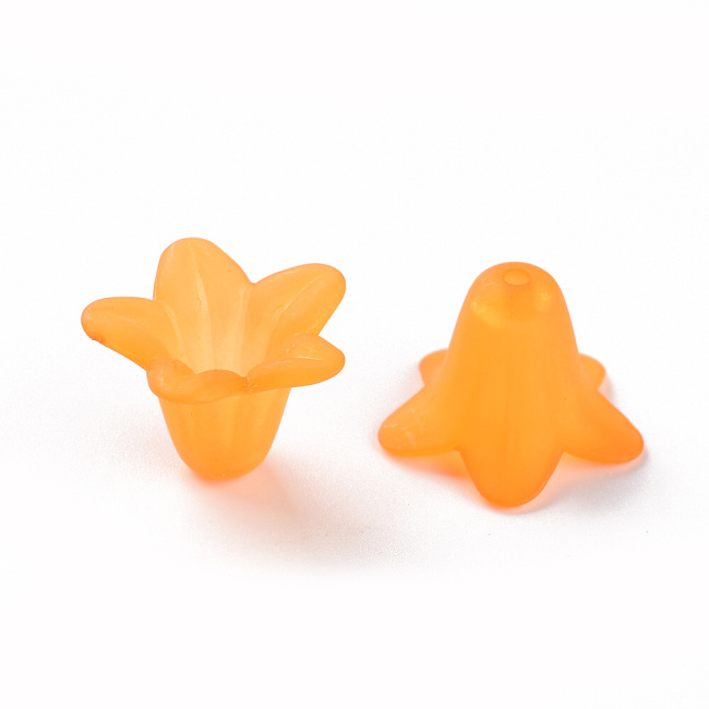 Oranžový zvoneček, 17,5x12mm