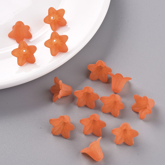 Oranžový zvoneček, 17,5x12mm