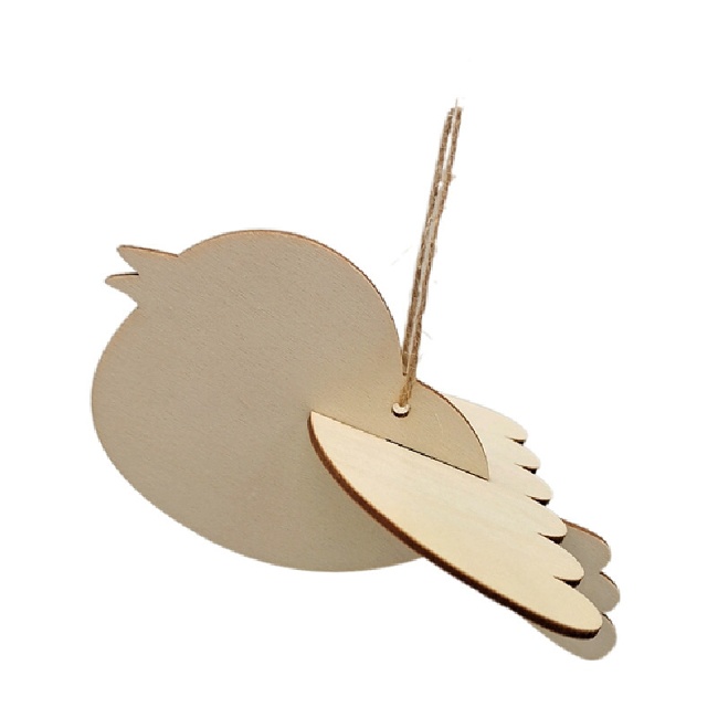 Ptáček - výřez, 16x10cm