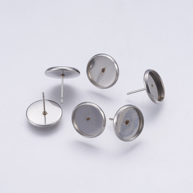 Platinová puzeta, nerezová ocel, lůžko 12mm