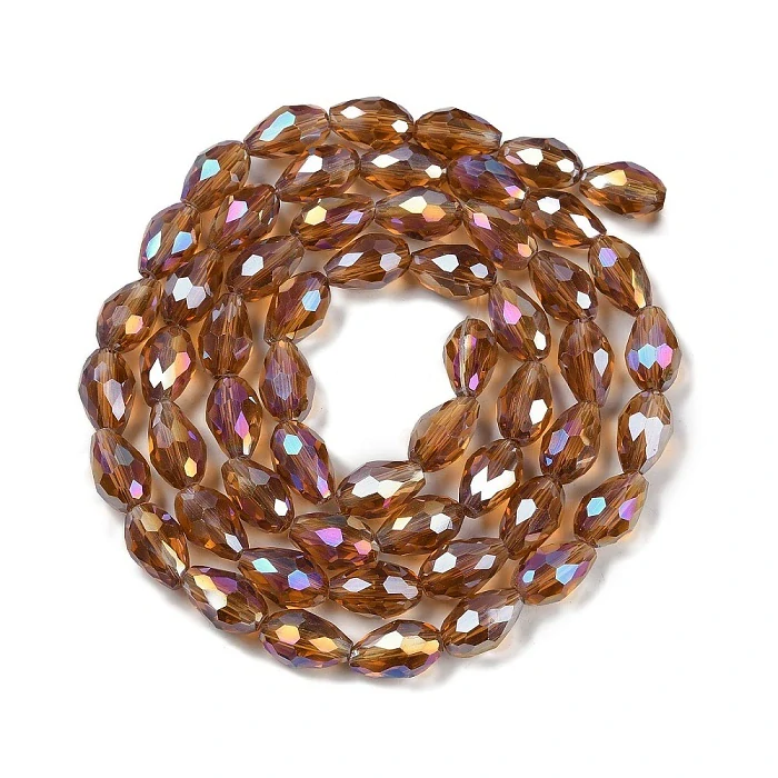 Medové slzičky, AB, broušená, 6x4mm (20ks)