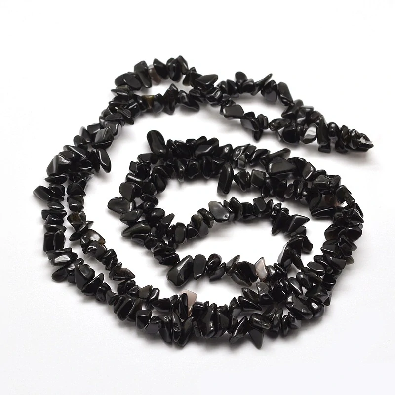 OBSIDIÁN, zlomky, 5-8mm (10g)