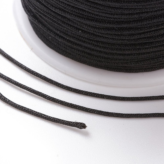 Černá, nylonová šňůrka, 0,8mm (asi 90 m)