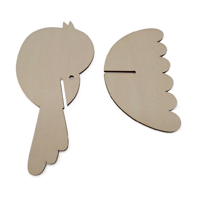 Ptáček - výřez, 16x10cm