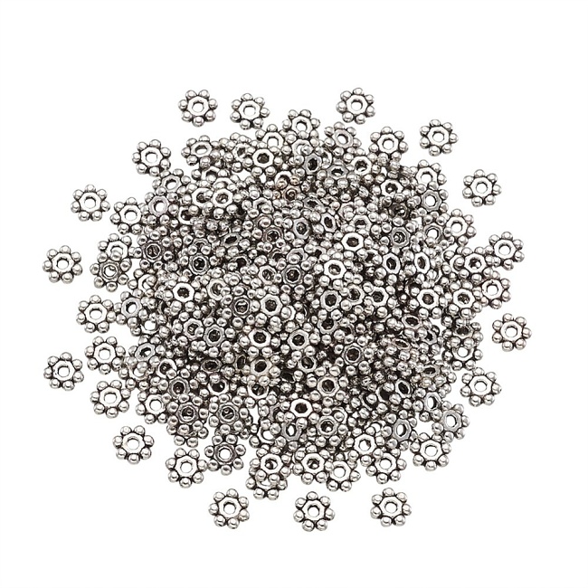 Starostříbrné kolečko, 4,5x1,5mm (20ks)