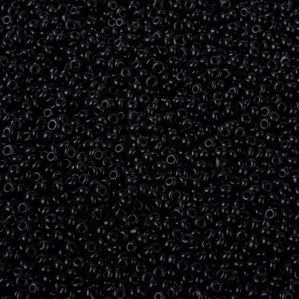 Černý rokajl, 2mm (10g)