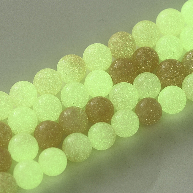 SVĚTELNÝ KÁMEN, kulička lososová, 8mm