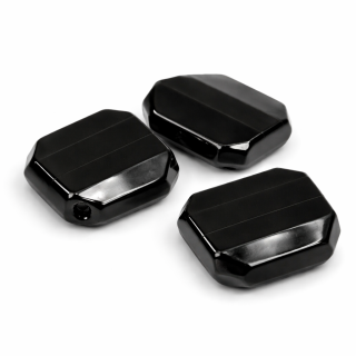 Černý čtverec, broušený, 13x5mm (10ks)