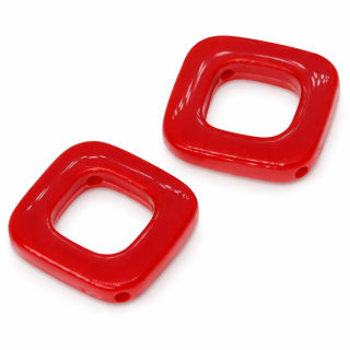 Červený čtverec, 25x5mm