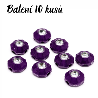 Fialové kolečko, 7mm (10ks)