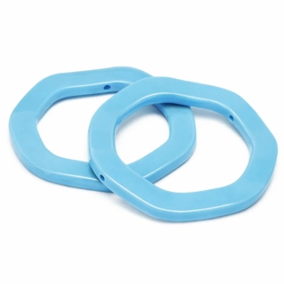 Modré, vlnité kolečko, 50x5mm