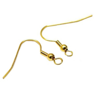 Zlatý afroháček, 18mm/pár