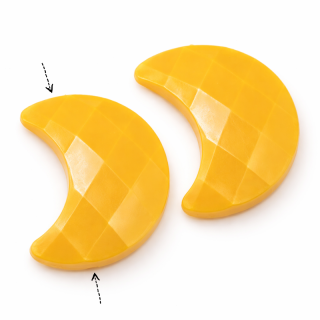 Žlutý měsíc, 24x18mm