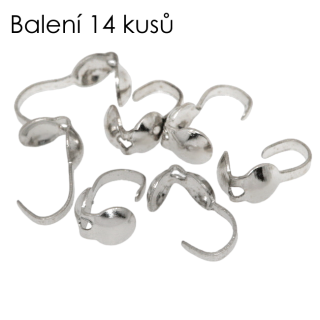 Platinová kalota, 9x3mm (14ks)