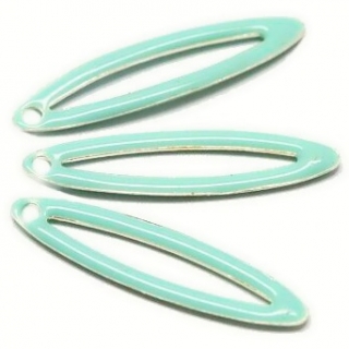 Tyrkysová lodička, 24x5mm