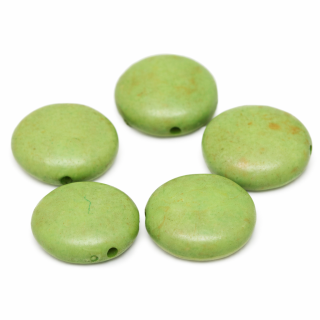 Zelená lentilka, 14x5mm