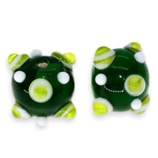 Zelená kulička, 18x13mm