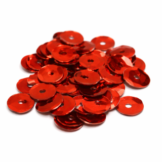Červené flitry, 5mm (2g)