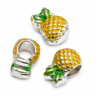 Ananas, kovový, 12x8mm