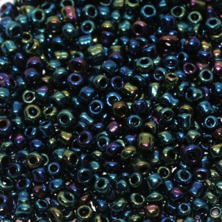 Tmavý rokajl, AB, 2mm 12/0 (10g)