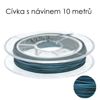 Modré lanko, 0,38mm (10m)