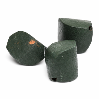 Zelená korálka, 28x21mm (II.)