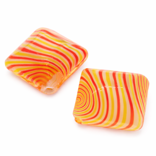 Oranžový kosočtverec, 23x12mm