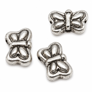 Starostříbrný motýlek, 9x6mm