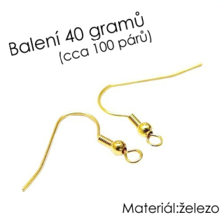 Zlatý afroháček, 18mm, 40 g (asi 100 párů)