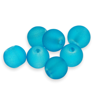 Tyrkysové kuličky, matné, 6mm (10ks)