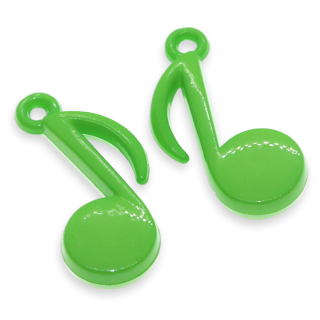 Zelená nota, 26x15mm