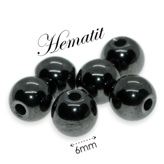 HEMATIT, kulička, 6mm