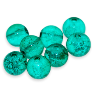 Zelené kuličky, 6mm (10ks)