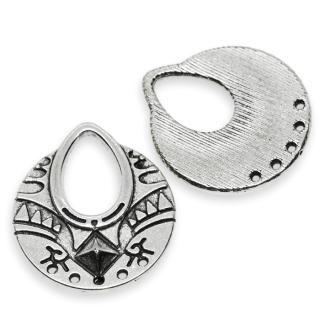 Starostříbrná slzička, 25x22mm