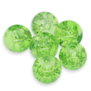 Zelené kuličky, 8mm (10ks)