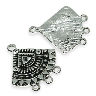 Starostříbrná kapka, 26x24mm