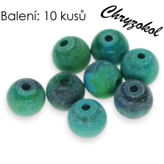 CHRYZOKOL, kulička matná, 6mm (10ks)