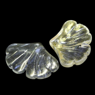 Žlutý list- GINKGO, 20x15x4,5mm