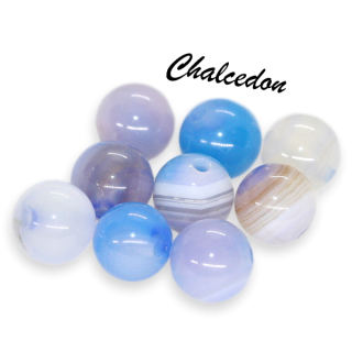CHALCEDON modrý, kulička, 6mm