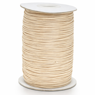 Béžová, voskovaná šňůrka, 1mm