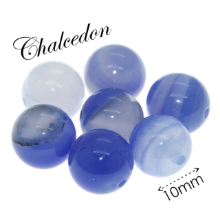 CHALCEDON modrý, kulička, 10mm