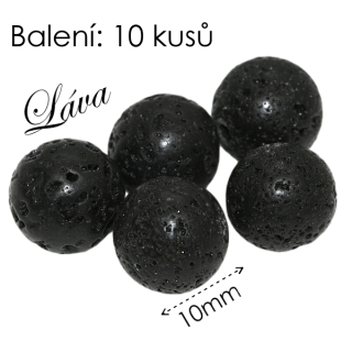 LÁVA, kulička, 10mm (10ks)