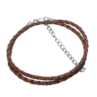 Hnědá šňůrka, imitace kůže