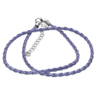 Fialová šňůrka, imitace kůže