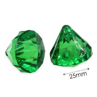 Zelený diamant, 25mm