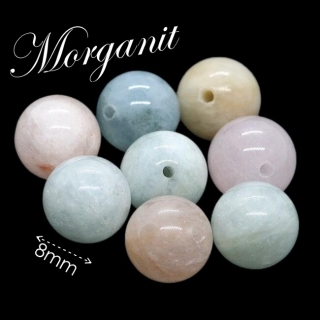 MORGANIT (růžový beryl), kuličky, 8mm